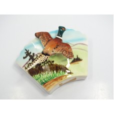 Vintage 3D Ring Necked Pheasant Bird Wall Pocket, B2884   123168895274